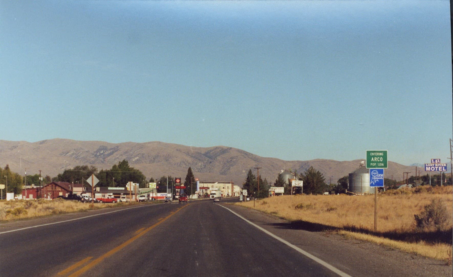 Public restroom facilities in Arco, Idaho
