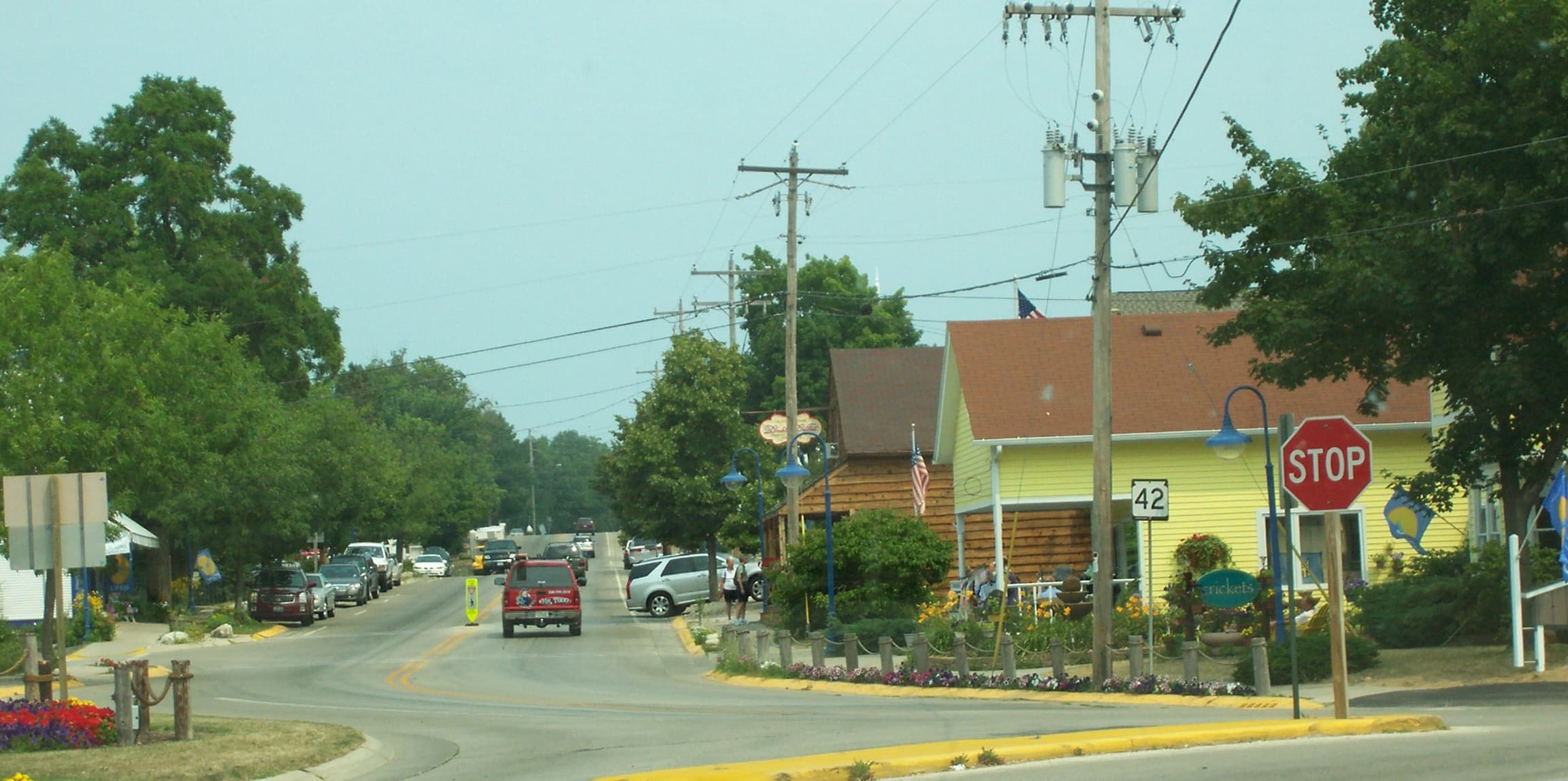 Public restroom facilities in Egg Harbor, Wisconsin