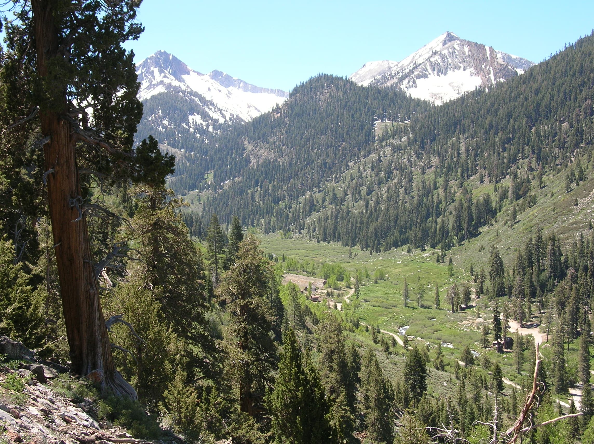 Public restroom facilities in Mineral King, California