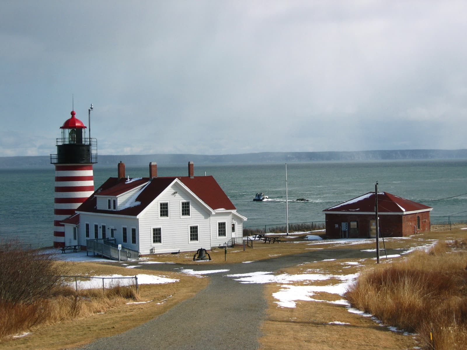 Public restroom facilities in Lubec, Maine