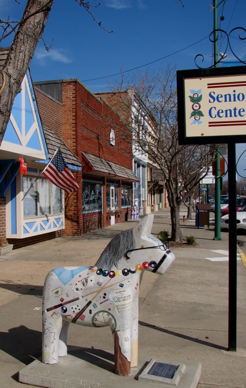 Public restroom facilities in Lindsborg, Kansas