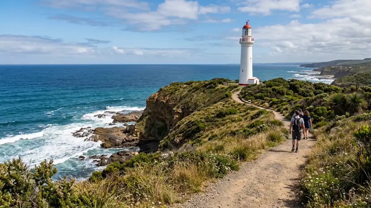 Split Point Lighthouse at Aireys Inlet on the Great Ocean Road, Victoria