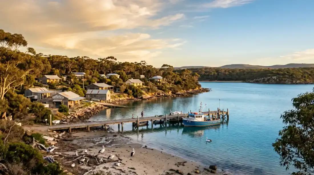 American River foreshore on Kangaroo Island, South Australia