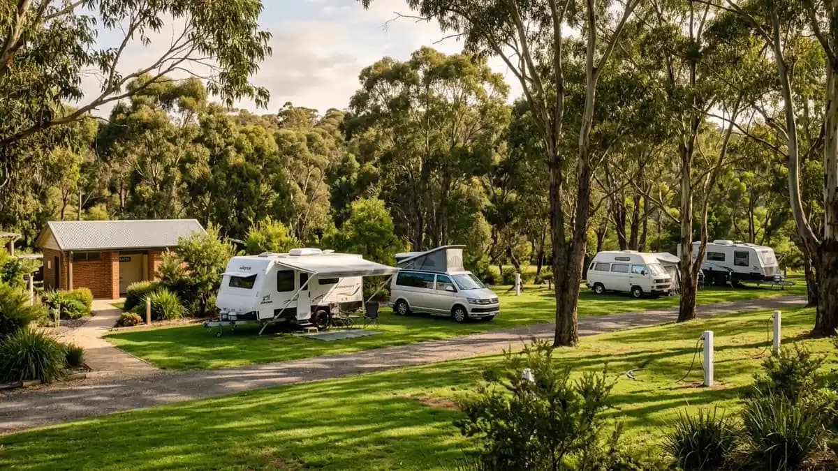 Camping and caravan parks near Ballarat