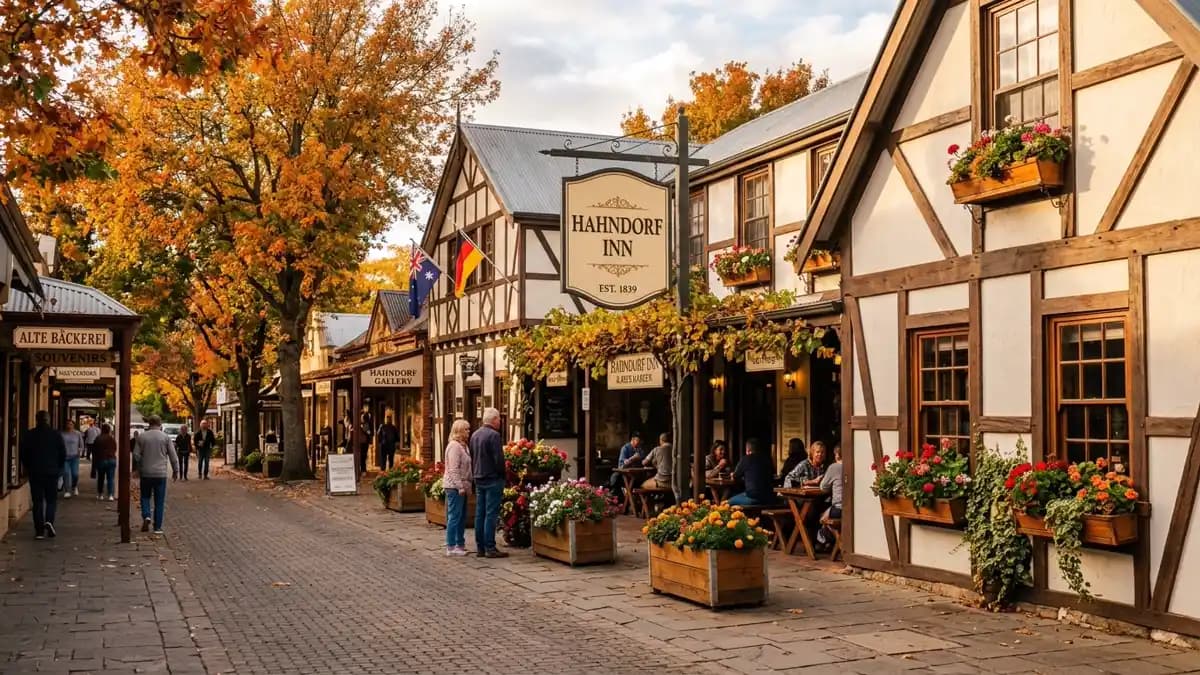 Hahndorf German heritage village main street Adelaide Hills South Australia