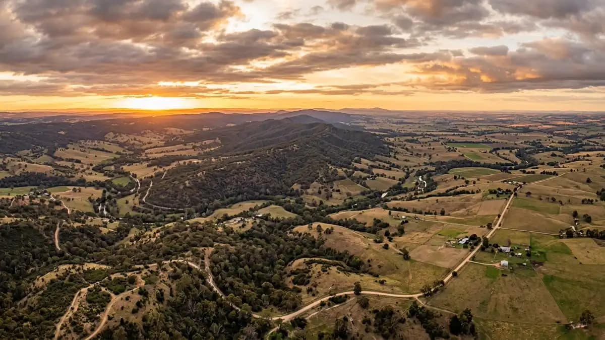 Scenic views of the region surrounding Heathcote