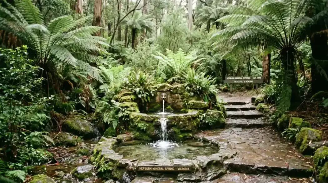 Hepburn Springs mineral spa country in Victoria, Australia