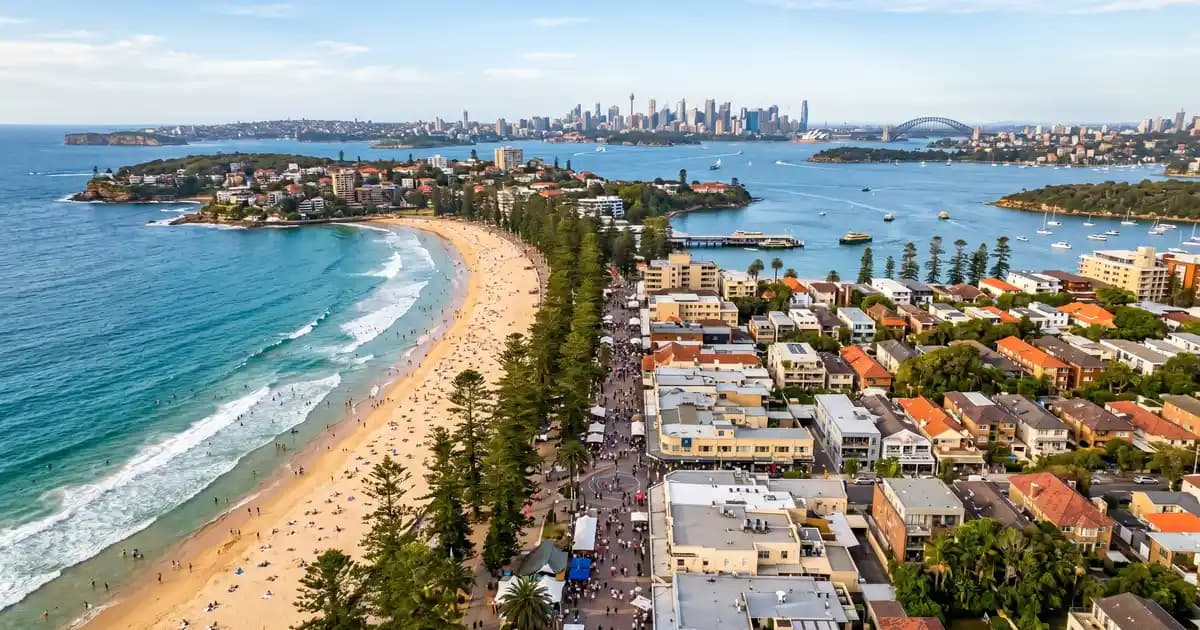 Manly Beach and The Corso, Sydney NSW