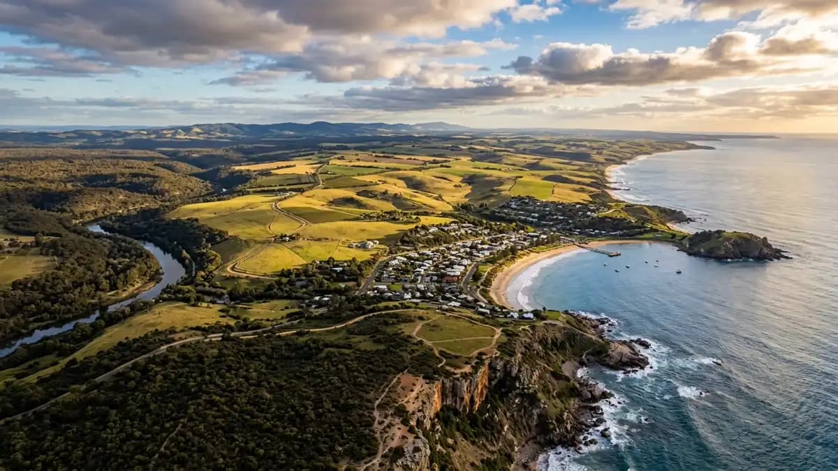 Scenic views of the region surrounding Port Elliot