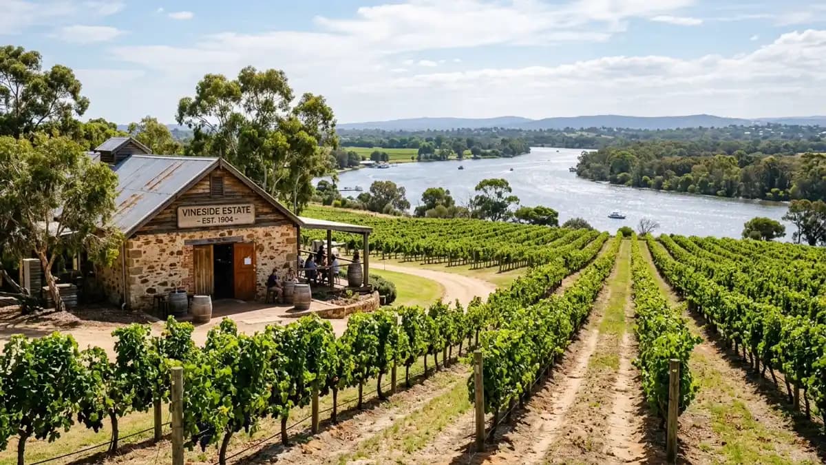 Swan Valley wine region vineyards near Perth, Western Australia