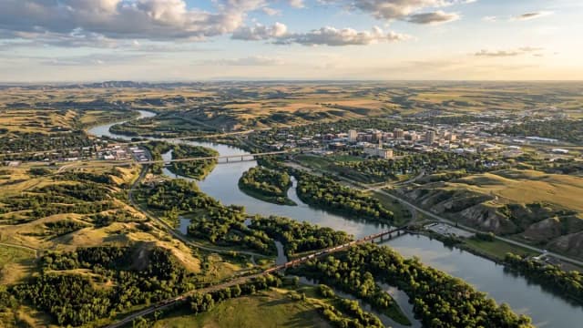 Bismarck aerial view