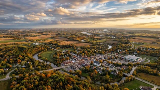 City Of Frankenmuth aerial view
