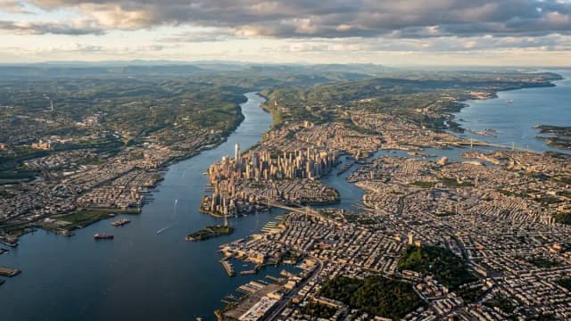 City Of New York aerial view