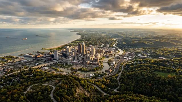 Cleveland aerial view