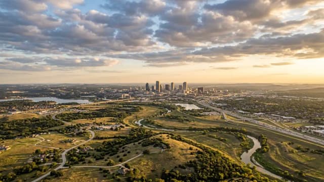 Fort Worth aerial view