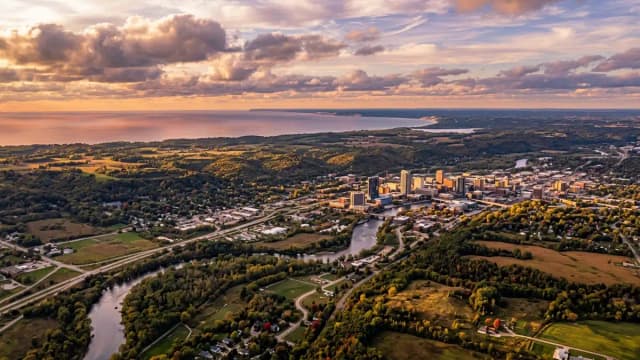Grand Rapids aerial view