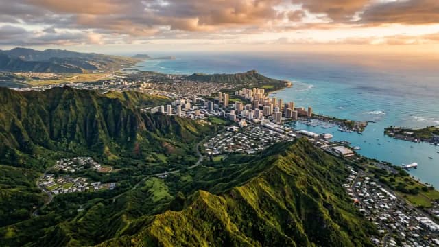 Honolulu aerial view