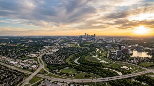 Irving aerial view