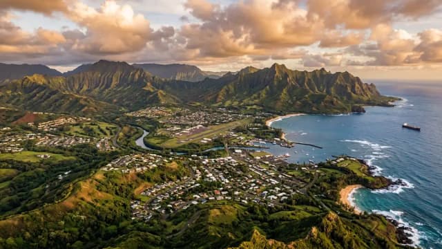 Lihue aerial view