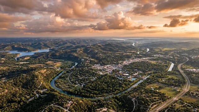 New Braunfels aerial view