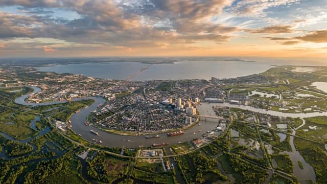 New Orleans aerial view
