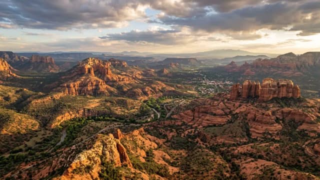 Sedona aerial view