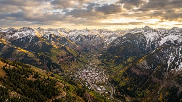 Telluride aerial view