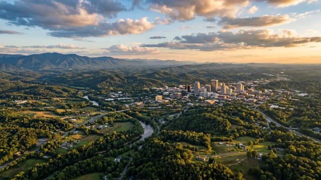 Winston Salem aerial view