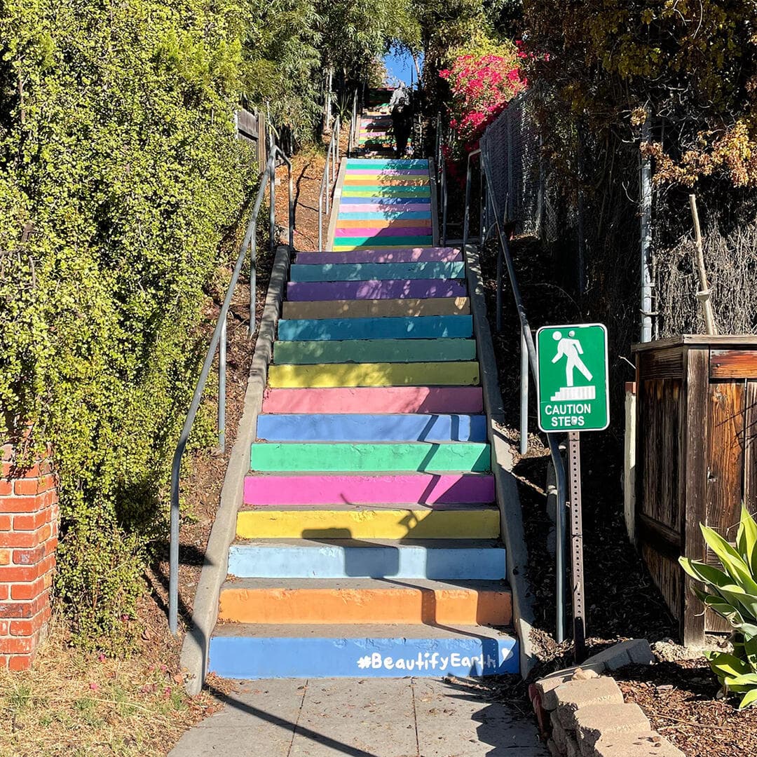 La Mesa Rainbow Stairs