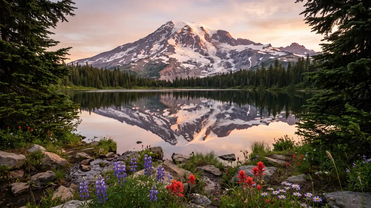 Mount Rainier National Park landscape