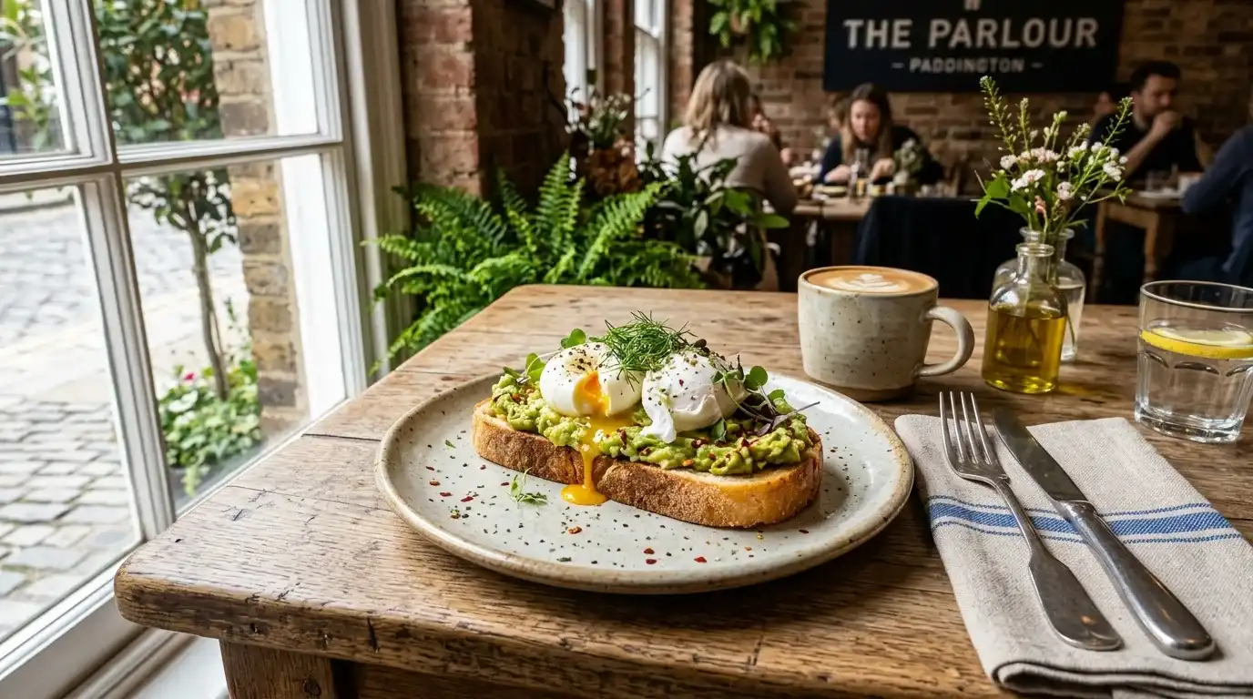 Beautifully plated brunch at a Paddington cafe near Allianz Stadium